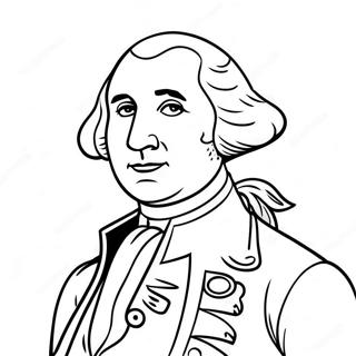 George Washington En La Pagina Para Colorear De Hamilton 85496-26442