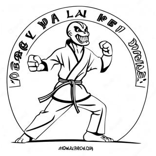 Pagina Para Colorear Del Torneo De Karate De Cobra Kai 85598 26519