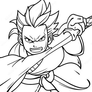 Pagina Para Colorear De Rengoku En Pose De Batalla 85724-26609