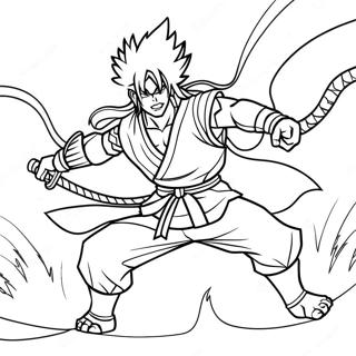 Pagina Para Colorear De Rengoku En Pose De Batalla 85724-26610