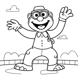 Pagina Para Colorear De Gonzo El Grande Realizando Acrobacias 86288-27063