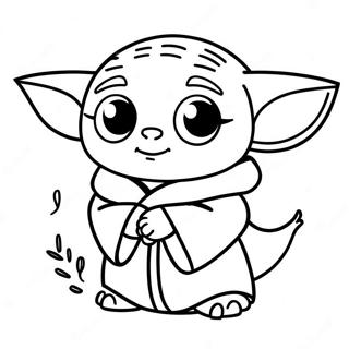 Baby Yoda Páginas Para Colorear