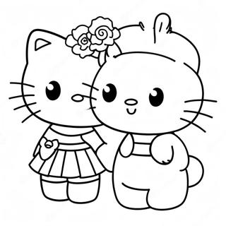 Pagina Para Colorear De Hello Kitty Y Dear Daniel Lindo 86568-27276
