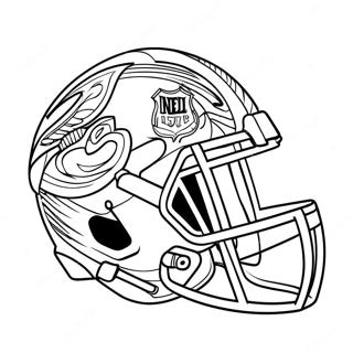 Pagina Para Colorear De Casco De Equipo De La Nfl Colorido 86594-27293