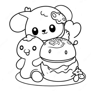 Rilakkuma Cinnamoroll Páginas Para Colorear