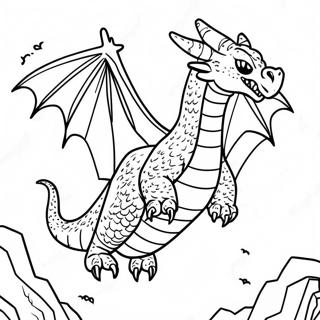 Rey Ghidorah Volando En El Cielo Pagina Para Colorear 86955 27581