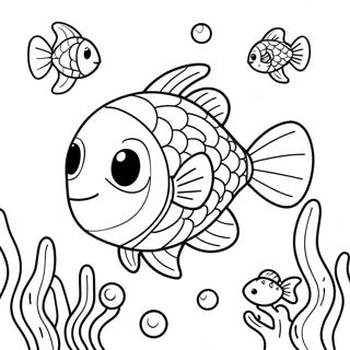 Pez Bonito Bajo El Agua Pagina Para Colorear 87209-27768