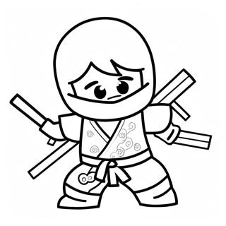 Kai Ninjago En Accion Pagina Para Colorear 87234-27785