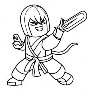 Kai Ninjago En Accion Pagina Para Colorear 87234-27786