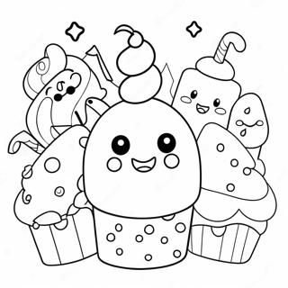 Pagina Para Colorear De Num Noms Adorables Con Cupcakes 87390-27909