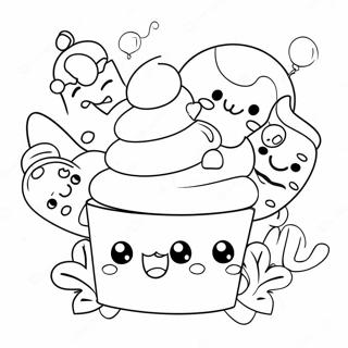 Pagina Para Colorear De Num Noms Adorables Con Cupcakes 87390-27910