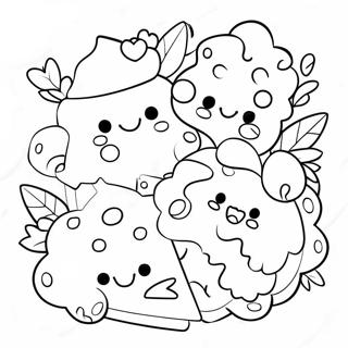 Pagina Para Colorear De Adorables Amigos De Comida Num Noms 87392-27918