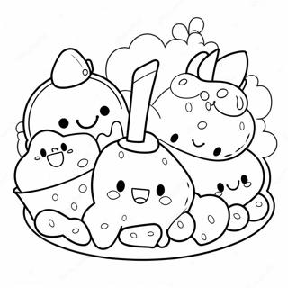 Pagina Para Colorear De Adorables Amigos De Comida Num Noms 87392-27920