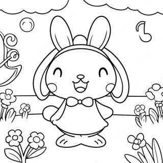 My Melody Páginas Para Colorear