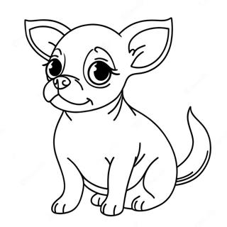 Chihuahua Páginas Para Colorear