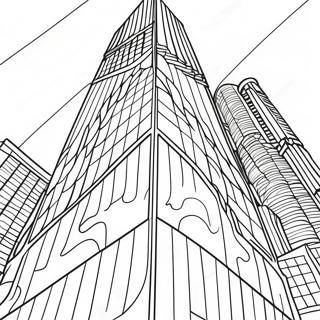 Pagina Para Colorear De Rascacielos Alto 87597 28074