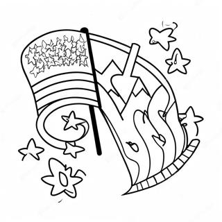 Pagina Para Colorear De Decoraciones Festivas Del Dia De La Bandera 87776-28216