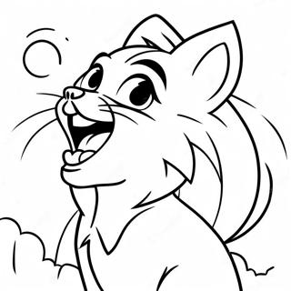 Pagina Para Colorear De Clawdeen Wolf Aullando A La Luna 87878 28476