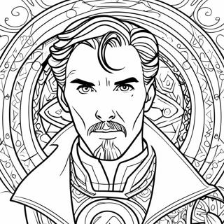 Doctor Strange Con El Ojo De Agamotto Pagina Para Colorear 87930-28336