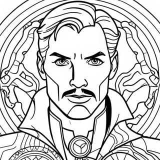 Doctor Strange Con El Ojo De Agamotto Pagina Para Colorear 87930-28516