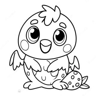 Hatchimal Páginas Para Colorear