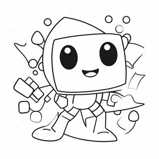 Pagina Para Colorear De Monstruo Lindo De Geometry Dash 88137-28676