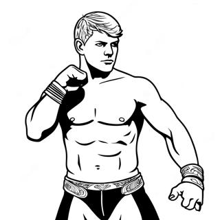 Pagina Para Colorear De Cody Rhodes 88285-28780