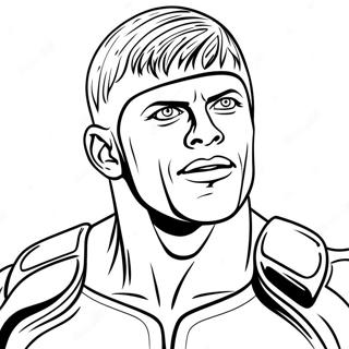 Pagina Para Colorear De Cody Rhodes En Accion 88286-28781