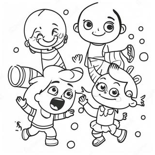 Pagina Para Colorear De Ninos Diversos Jugando Juntos 88314-28810