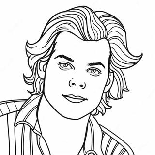 Pagina Para Colorear De Harry Styles Con Fan 88341-28834