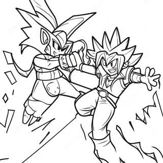 Pagina Para Colorear De La Batalla De Cartas De Yugioh 88523-28976