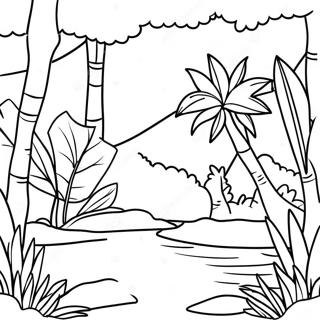 Pagina Para Colorear De La Selva Tropical De Puerto Rico 88546-28985