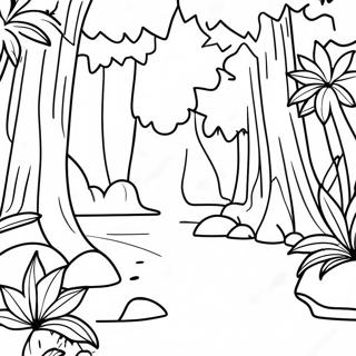 Pagina Para Colorear De La Selva Tropical De Puerto Rico 88546-28987