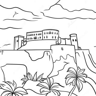Pagina Para Colorear Del Historico El Morro De Puerto Rico 88548-28994