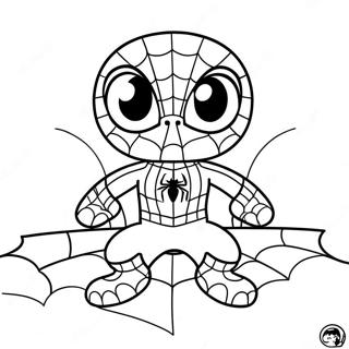 Pagina Para Colorear De Spiderman Lindo 88570-29000