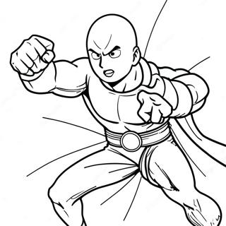 Pagina Para Colorear De Saitama En Accion 88622-29043