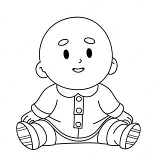 Caillou Páginas Para Colorear