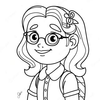 Pagina Para Colorear De Personaje Divertido De Dork Diaries 88983 29320