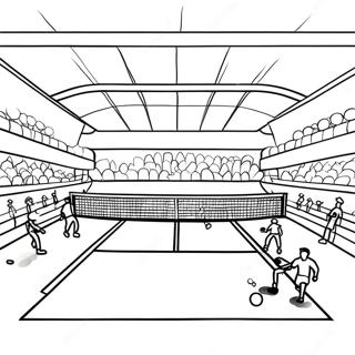 Pagina Para Colorear De Cancha De Tenis Con Jugadores 89189-29482