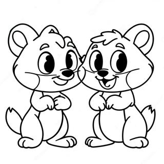 Pagina Para Colorear De Chip Y Dale 89522-29734