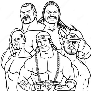 Pagina Para Colorear De Leyendas De Wwe En Accion 89577-29786