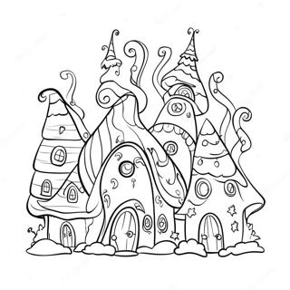 Casas De Whoville Páginas Para Colorear