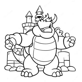 Bowser Páginas Para Colorear