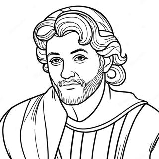 Pagina Para Colorear De Jose Con Abrigo Colorido 90377 30400