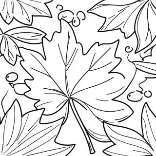 Pagina Para Colorear De Hoja De Otono 90428-30434