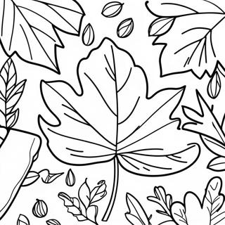 Pagina Para Colorear De Hoja De Otono 90428-30435