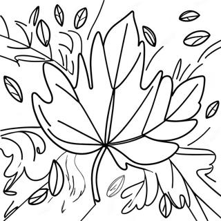 Pagina Para Colorear De Hoja De Otono 90428-30436