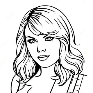 Pagina Para Colorear De Taylor Swift En Reputation 90942-30834