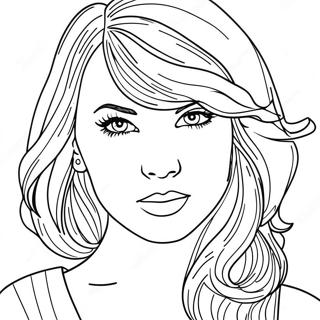 Pagina Para Colorear De Taylor Swift En Reputation 90942-30836