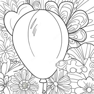 Pagina Para Colorear De Globo En Forma De Y 91046-30923